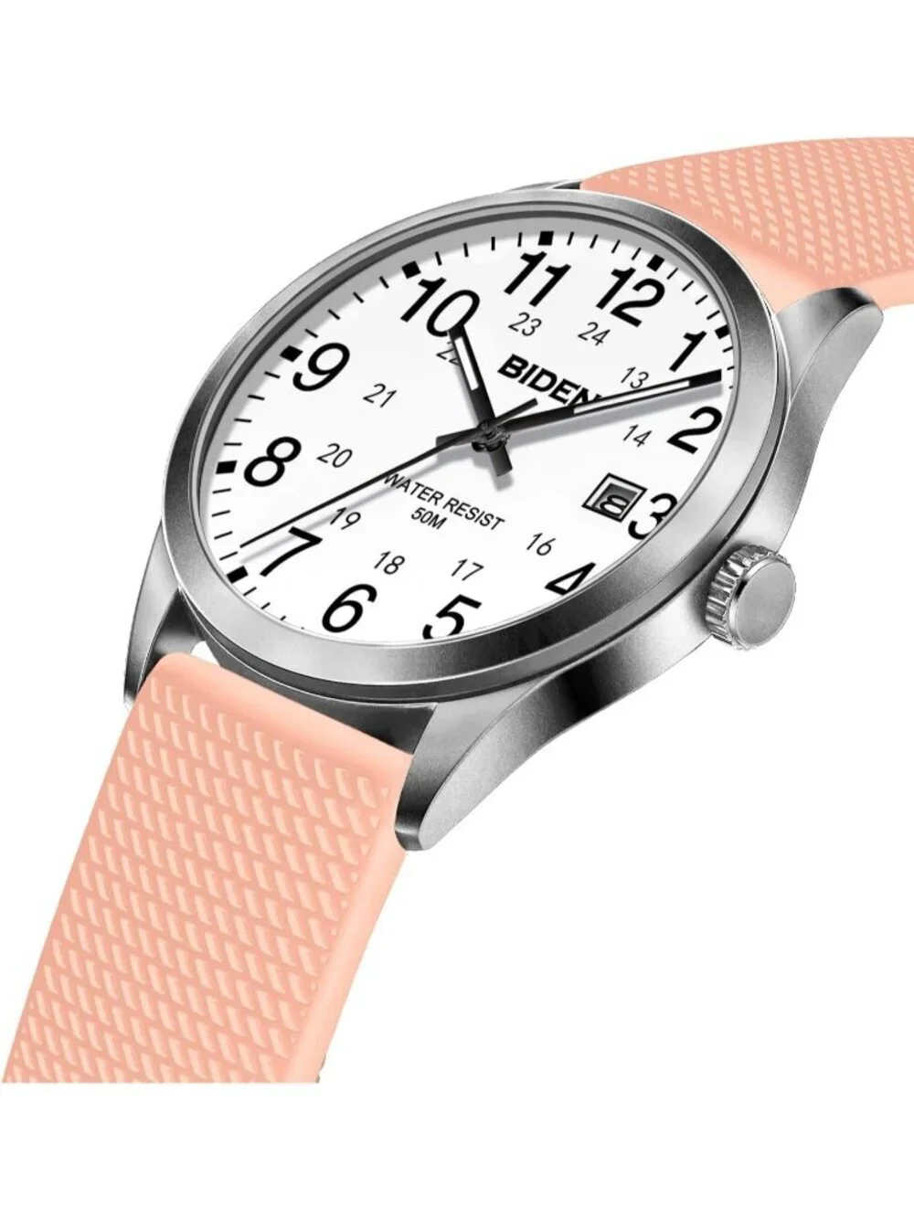 Men Pink White Analog Quartz Unisex Medical Professionals Waterproof Nurse Watch